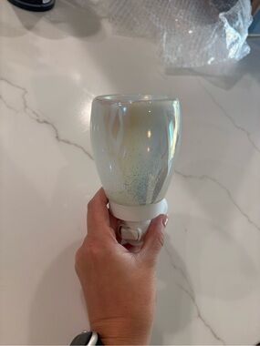 Iridescent Glass wax warmer Plug-In